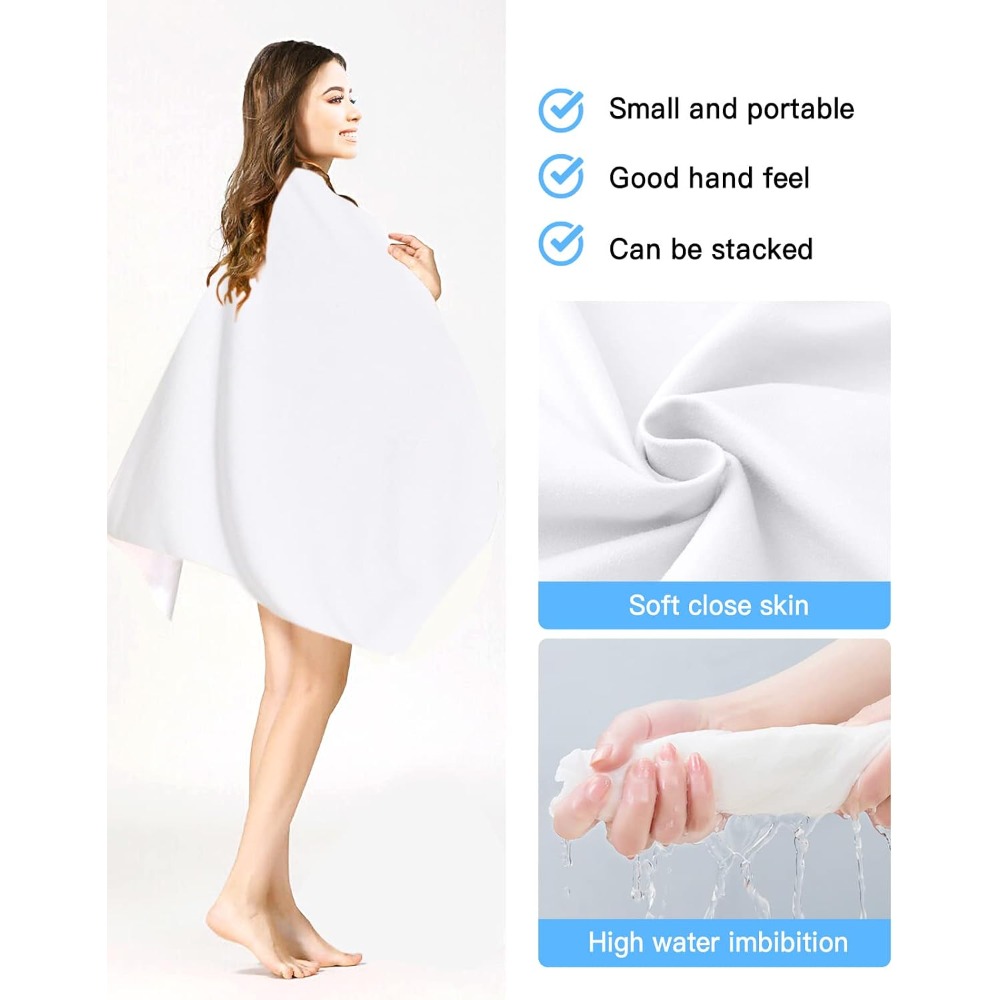 1pc Beach Towel Pure White Tow - Golf Towel ulasan dan harga