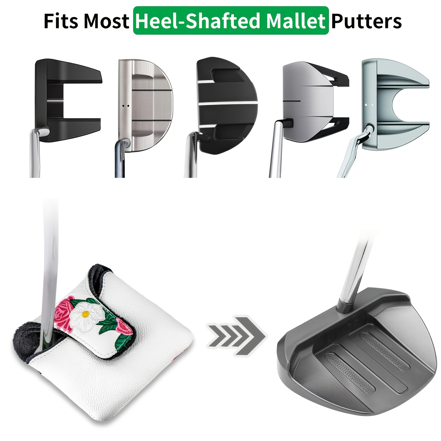 1pc Magnetic PU Golf Putter Co - Golf Putter ulasan dan harga