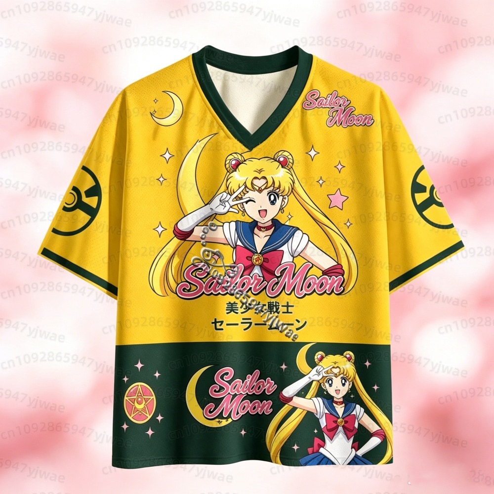 26 Sailor Moon Anime Mesh Jers - Golf Tees ulasan dan harga