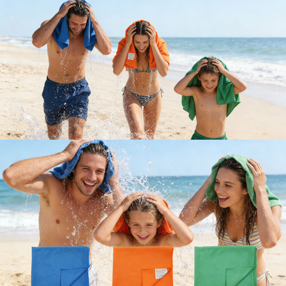 1PC Microfiber Beach Towel Qui - Golf Towel ulasan dan harga